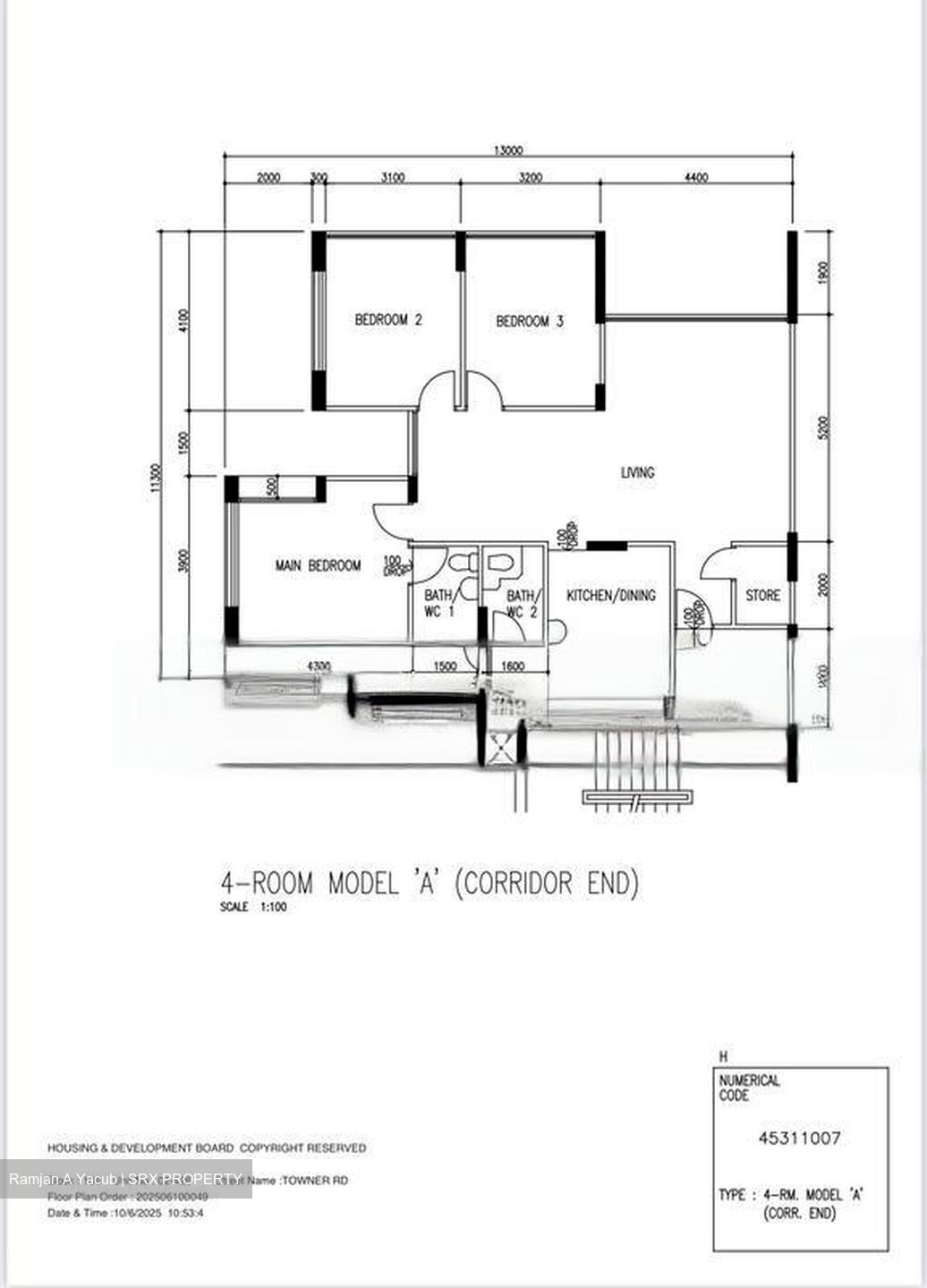 Blk 106 Towner Road (Kallang/Whampoa), HDB 4 Rooms #458620081